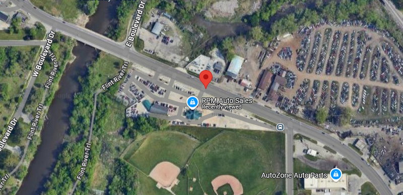 Aunt Ninas Drive-In - Aerial Map (newer photo)